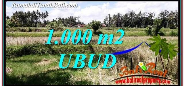 Exotic Ubud Pejeng 1,000 m2 LAND FOR SALE TJUB760